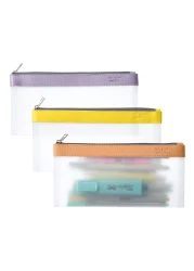 Mr. Pen- Clear Pencil Pouch, 3 Pack, Clear Pencil Case, Pencil Bags, Clear Pouch, Pencil Case for Kids Pencil Case, Clear Makeup Pouch, Kids Pencil Pouch, Pencil Cases, Clear Make Up Bag