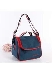 Thermal Ice Cooler Lunch Bag Blue 20x16.5x20centimeter