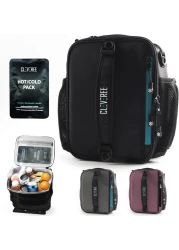 Insulated Lunch Bag - Cooler Bag - Expandable Lunch Bag suitable for Work Office School Travel - Lunch Bag for Men and Women - Lunch Box Leak proof with Adjustable Shoulder Strap