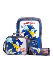 SONIC School Bag - Backpack with Lunch Bag and Pencil Case