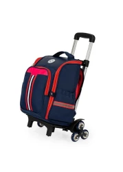 Eazy Kids - School Bag wt Trolley, Red Blue