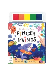 Hinkler Under The Sea Finger Prints - DIY Fingerprint Art Kit for Kids includes 48-page book of colouring and activity and 5 finger paints.