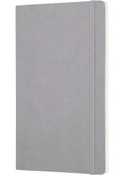 Collins Debden Clementine Grey A5 Slim Ruled Notebook - Flexible Notebook Journal with Soft Touch Leathergrain Cover, 210x126mm