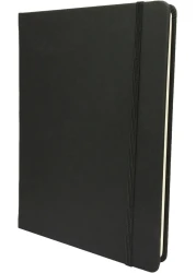 Collins Legacy A4 Hard Cover Notebook, 240 80gsm Ruled Pages - Black Cover