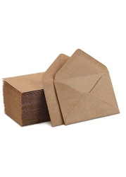 Purple Q Crafts Kraft Mini Envelopes Brown Kraft Envelopes for Gift Cards and Business Cards 4x275 200 Pack