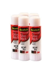 3M Scotch Permanent Glue Stick White 20g 5 PCS