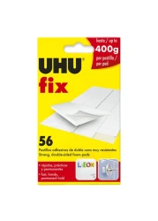 Uhu Fix 56 Double-sided Adhesive Pads 400g White