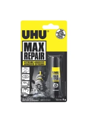 UHU Max Repair Transparent Extreme Adhesive Black 8g