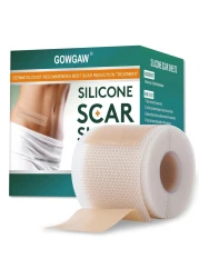 Medical Grade Silicone Scar Sheets Silicone Scar Tape 16x 60 Roll15M Professional Scar Removal Treatment Reusable Silicone Scar Strip for Keloid CSection Surgery Burns Acne Etc