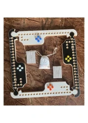 JackarooJoker Wood Board Game (3,4,5,6,7,8 Players) Jakaro with Marbles and Cards جاكارو لغاية 8 لاعبين مع الاحجار و اوراق العب