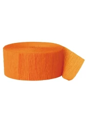 Orange Crepe paper streamers