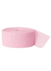 Baby Pink Crepe paper streamers