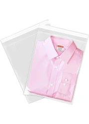 Markq 12 x 16 inches Clear Resealable Poly Mailers Bag, [50 Piece] Self-Sealing Plastic Cellophane Cello Bags for Packaging Shirts, Decorative Wrappers, Party Favors, Art and More