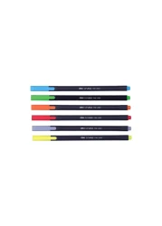 Deli Linkus Fine Liner Pen Multicolour 1.5mm 6 PCS