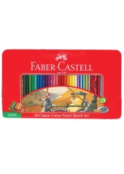 Faber-Castell Classic Colour Pencils Sketch Set Multicolour 60 PCS