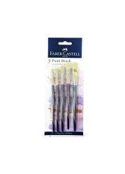 Faber-Castell Flat Tip Paint Brush Black 5 PCS