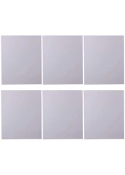 Generic 6Pcs Stretched White Blank Canvas For Painting Drawing 20X30cm