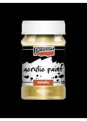 ACRYLIC PAINT METALLIC GOLD 100ML