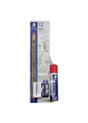 Staedtler Noris Pencils Box Glue Stick and Eraser with Sharpener