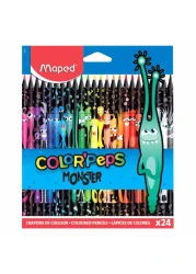 Maped Monster Color' Peps Coloured Pencils Multicolour 24 PCS