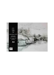 Grandluxe Tulips A4 Drawing Pad 20 Sheets Grey