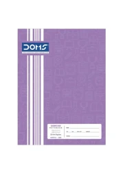 Doms Square Line Exercise Book 100 Sheets 10mm 21x16inch