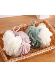 2 Packed Soft Bath Sponge With Shower Mesh Foaming Loofah Exfoliating Scrubber For Body And Face With Premium Multicolour Look