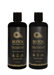 Oplus Botox Shampoo and Conditioner Set &ndash; 2x500ml Deep Cleansing, Moisturizing, and Nourishing Hair Care Reduces Frizz, Repairs Damage, and Restores Natural Shine