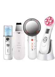 Slimming Massager E M S 5 in 1 Skin Tightening Beauty Device Mesotherapy R F Radio Frequency Facial Beauty and Mini Facial Spray Ultrasonic Skin Scrubber Infrared