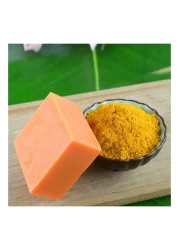 2-Pack Turmeric &amp; Ginger Soap Bars Organic Face Cleansing Anti-Acne Soap, Dark Spot Remover Pimple &amp; Blemish Treatment for All Skin Types