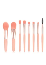 Makeup Brushes Set 8pcs Pink