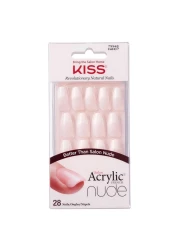 Kiss Salon Acrylic French False Nail KAN07C Nude 31 PCS