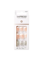 Kiss Impress Press-On Manicure False Nails 83659 Short Time Slip 30 PCS