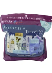 9 Piece Resealable Womens Travel Kit