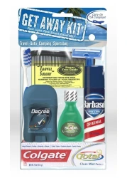 Travel Kit GetAway Mens 7 piece 1 ea