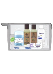 Convenience Kits InternationalWomens Deluxe 10 PC Kit Featuring OKAY Black Jamaican Castor Oil Hair Body Oral Care TravelSize Travel Essentials