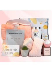 9 Pcs Self Care Gifts For Women, Sunshine Gifts,Get Well Soon Gifts For Women,Thinking Of You Gifts For Women,Care Package For Women Get Well Gifts For Women After Surgery,Care Package For Sick Friend