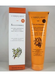 LErbolarioSoleombra Silky AfterSun Fluid After Sun Serum Hydrating Sunburn Relief Shea Butter Argan Oil and Quinoa Proteins 101 oz