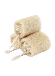 3PCS Natural Loofah Sponge Exfoliating Body Scrubber Sustainable Exfoliating with Egyptian Bath Get Clean Not Just Spread Soap for Face Back Eco