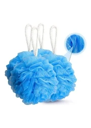 Marrkhor Bath Sponge, Shower Sponge, Blue/White, 5Inch