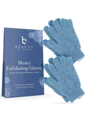 Exfoliating Glove 4 Pcs 2 Pairs Heavy Exfoliate Glove for Dead Skin Bath Exfoliating Gloves for Shower Spa Massage Body Scrub Shower Gloves Exfoliating for Women Men