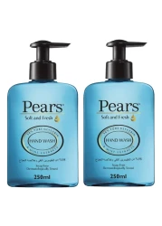 Pears Pure And Fresh Hand Wash With Mint Extracts Blue 250ml Pack of 2