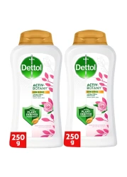 Dettol Activ-Botany Antibacterial Showergel and Bodywash Rosewater and Hibiscus 250ml Pack of 2