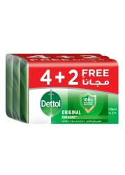 Dettol Original Antibacterial Bar Soap 120g Pack of 6