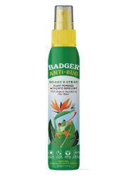 Badger AntiBug Shake Spray DEETFree Natural Bug Spray EcoFriendly Certified Organic Mosquito Spray Great for Kids Insect Repellent 4 Fl Oz
