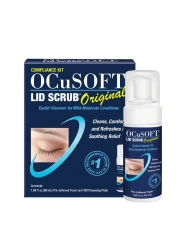 OCuSOFTLid Scrub Original Compliance Kit Instant Foaming Eyelid Scrub LintFree Wipes Daily Eyelid Kit to Remove Oil Dust Pollen Eye Makeup 168 fl oz 100 Dry Pads