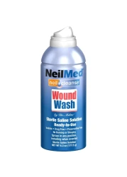 NeilMed Cleanse Sterile Saline Wound Wash, 6.3 Ounce