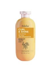 Curl and Shine Shampoo for Curly Coily and Textured Hair Blended Shea Butter Jojoba Oil and Keratin 300ml