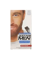 جاست فور مان صبغة الشارب و اللحية - بني متوسط - 28 غرام