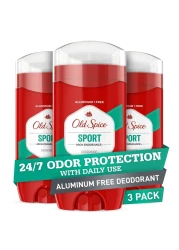 Old Spice Aluminum Free Deodorant for Men High Endurance Sport 3 Oz Each Pack Of 3